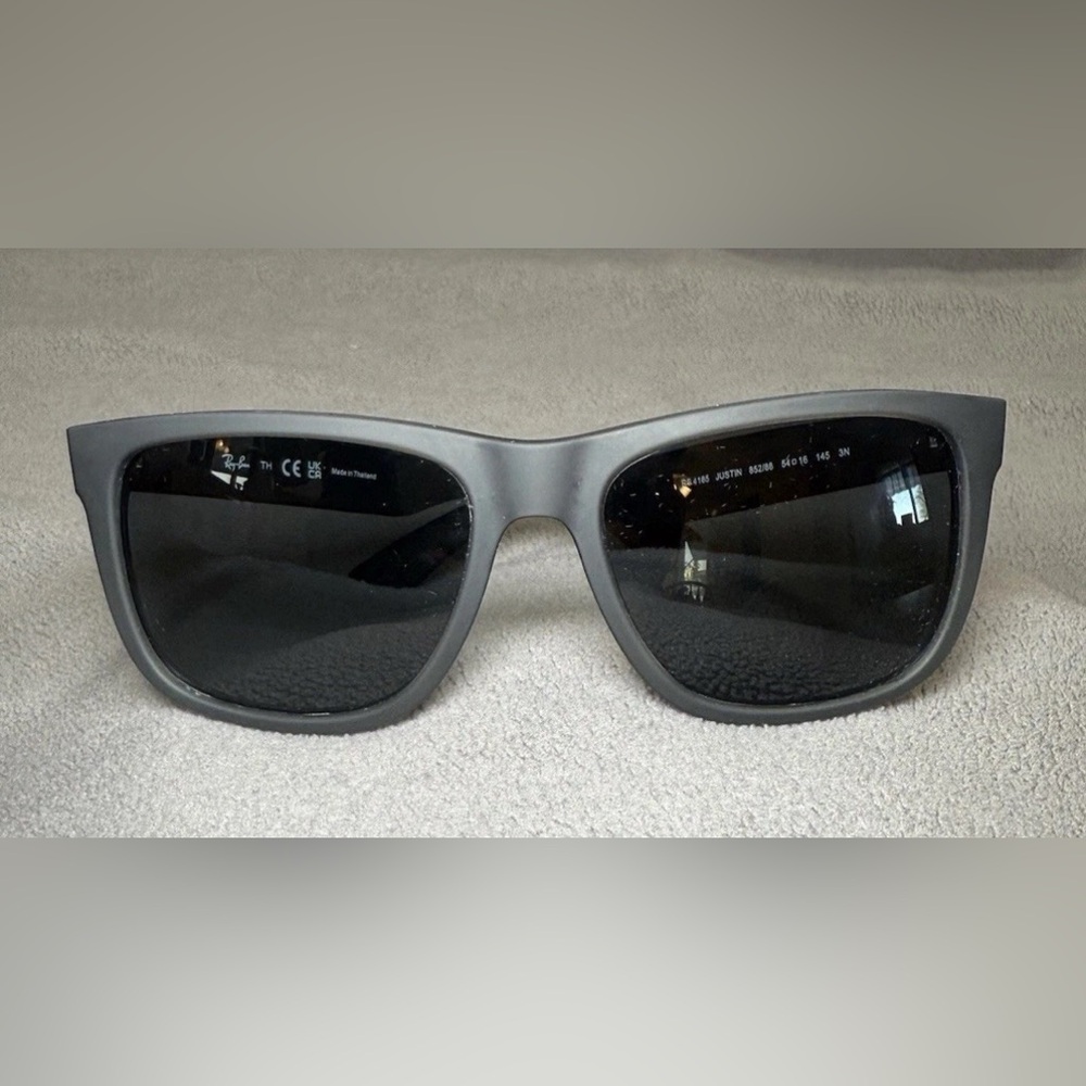 RAY BAN JUSTIN RB4165 852/88 54-16 MATTE GRAY FRAME ONLY $176 - Picture 6 of 12